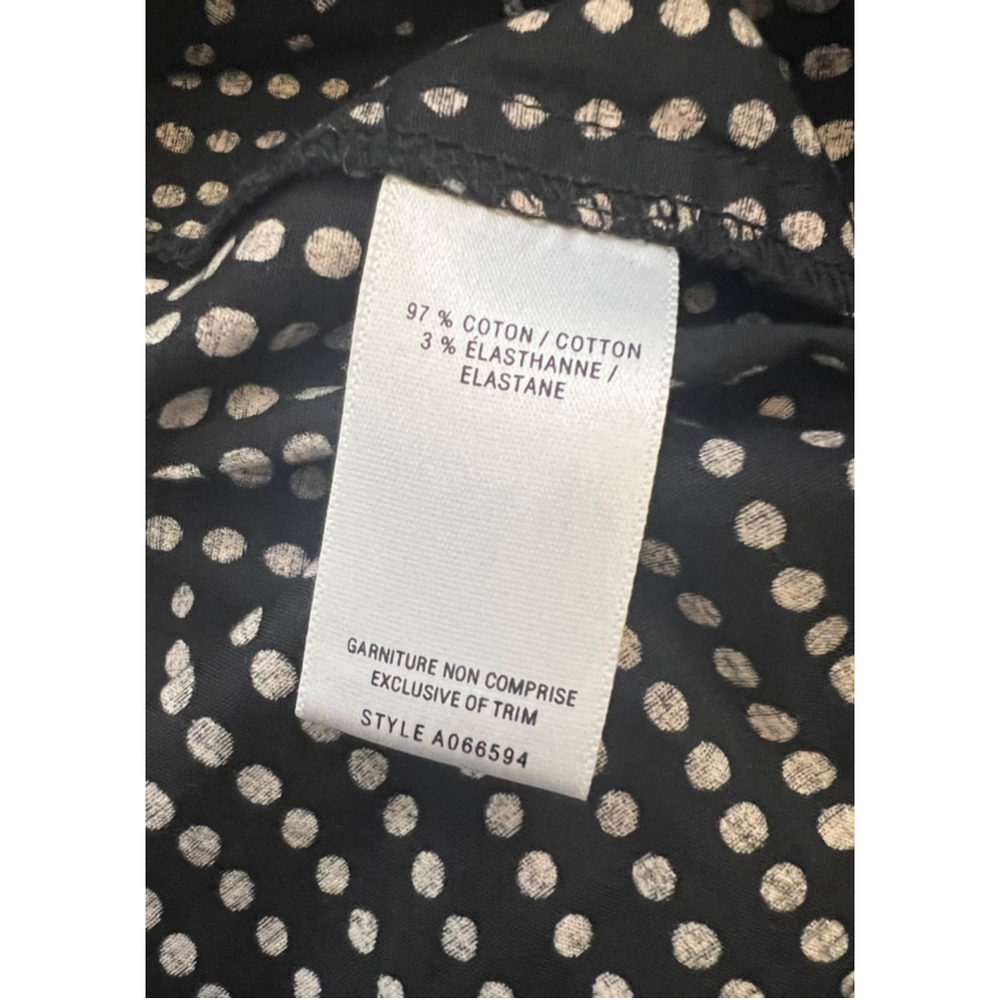 JACOB Black & Tan Polka Dot A Line Mid Length Skirt 9/10 - Picture 9 of 9